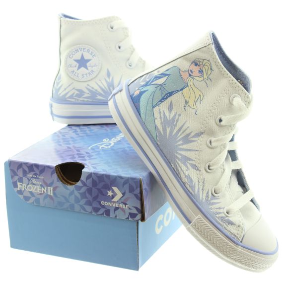 CONVERSE Kids Elsa Junior Allstar Hi Boots In White