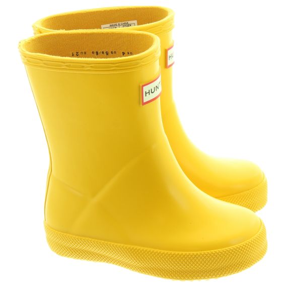 HUNTER Kids First Wellies In Yellow