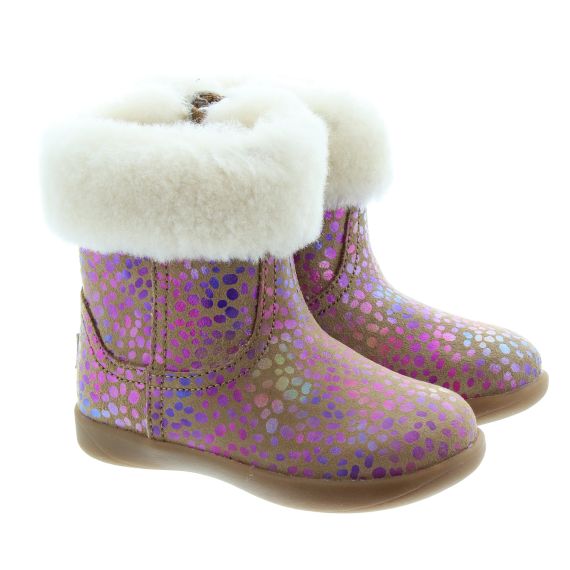 UGG Kids Jorie Spots Toddler Boots In Pink