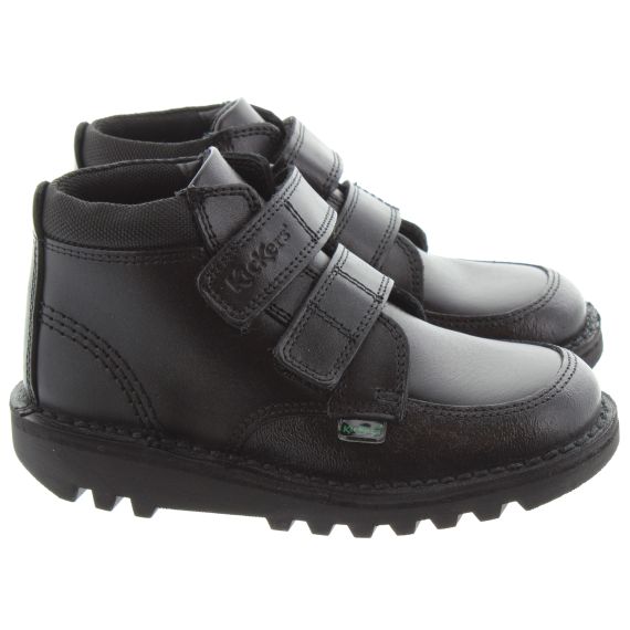 KICKERS Kids Kick Scuff Hi in Black