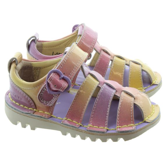 KICKERS Kids Kick Sunrise Sandal In Pink