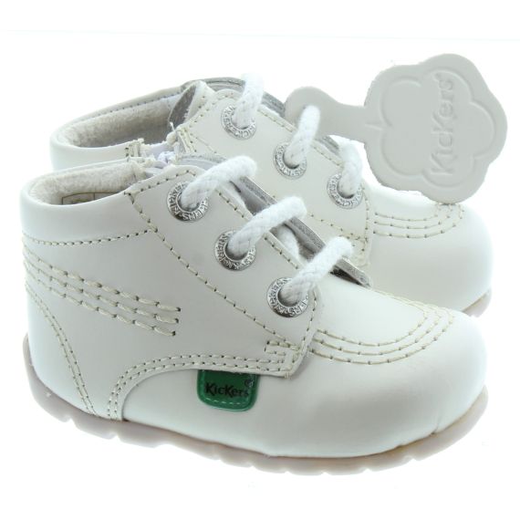 KICKERS Kids Kickhi Zip Baby in White