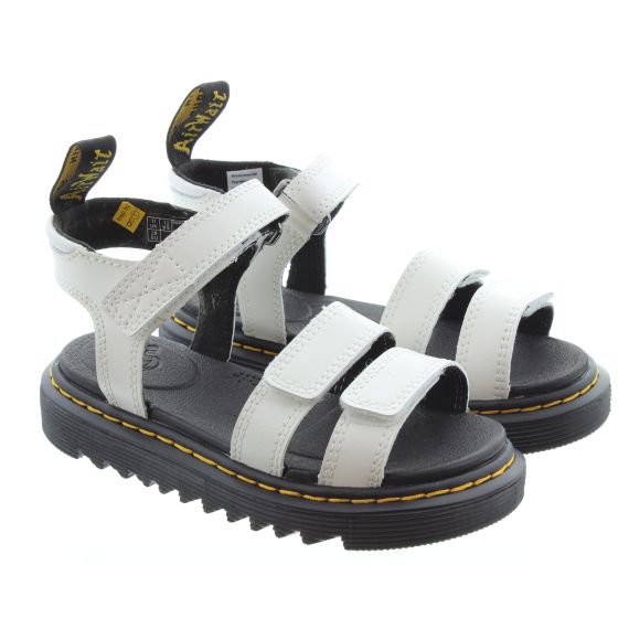 DR MARTENS Kids Klaire Sandals In White