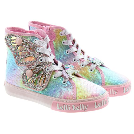 LELLI KELLY Kids LK1331 Unicorn Sequin Boots In Multi