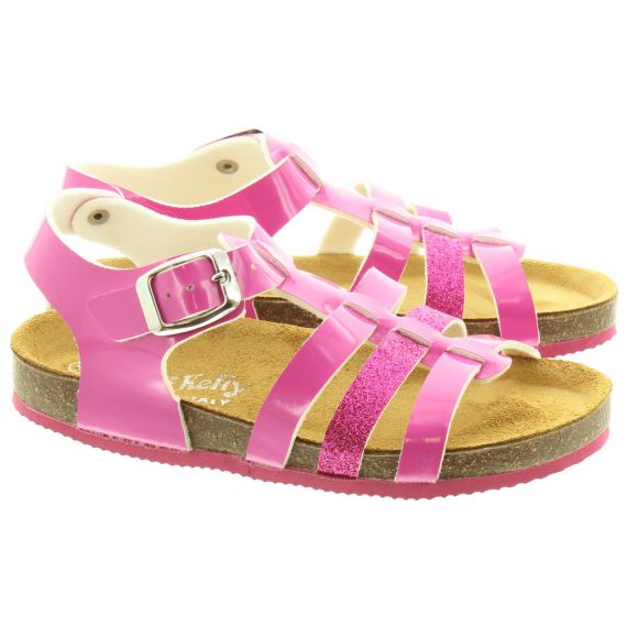 LELLI KELLY Kids LK4587 Gladiator Sandals In Pink
