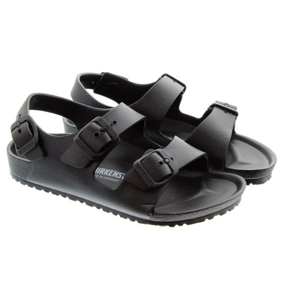 BIRKENSTOCK Kids Milano Eva Sandals In Black