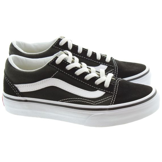 VANS Kids Old Skool Trainers In Black And White