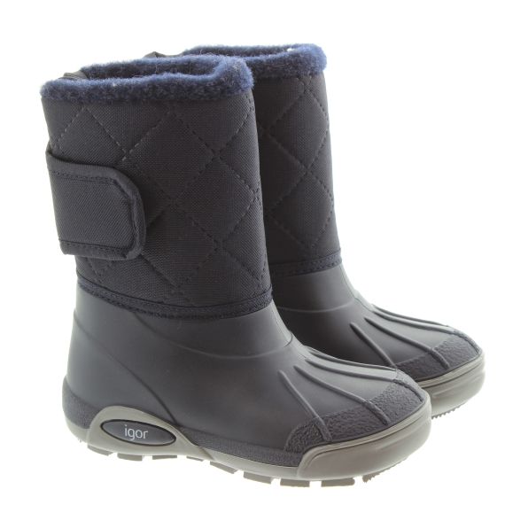 IGOR Kids Topo Ski Nylon Snowboots In Navy