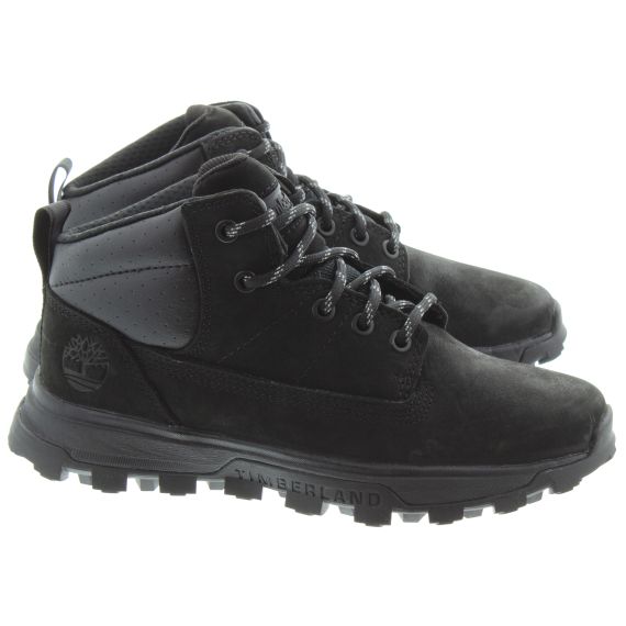 Big kids sales black timberlands