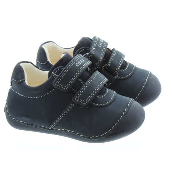GEOX Kids Tutim Baby Velcro Shoes In Navy