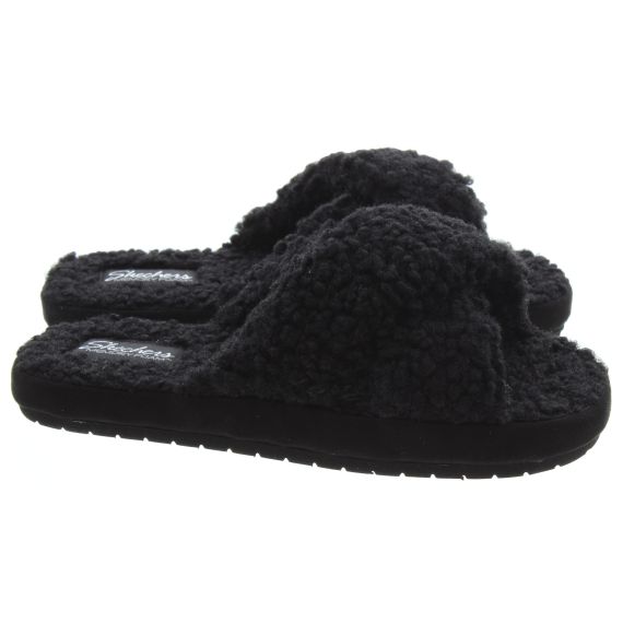 SKECHERS Ladies 167236 Cozy Slide in Black