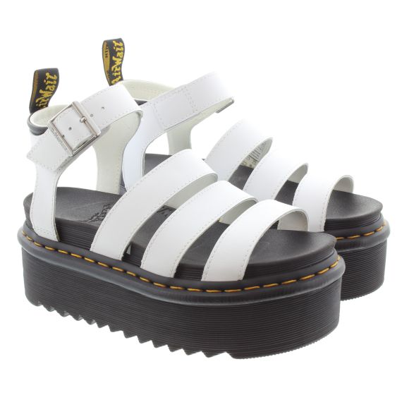 DR MARTENS Ladies Blaire Quad Sandals In White