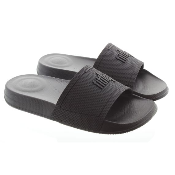 FITFLOP Ladies Iqushion Slide Sandals In Black