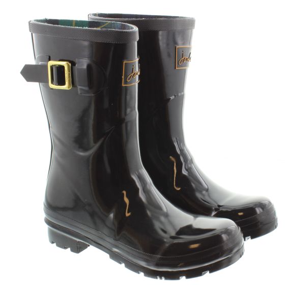 JOULES Ladies Kelly Gloss Wellies In Black