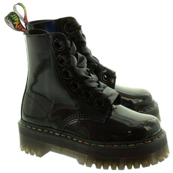dr martens molly patent black