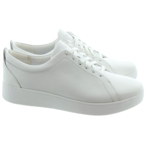 FITFLOP Ladies Rally Leather Sneakers In White