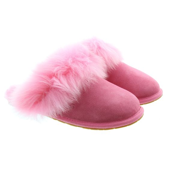 UGG Ladies Scuff Sis Slippers In Rose Pink