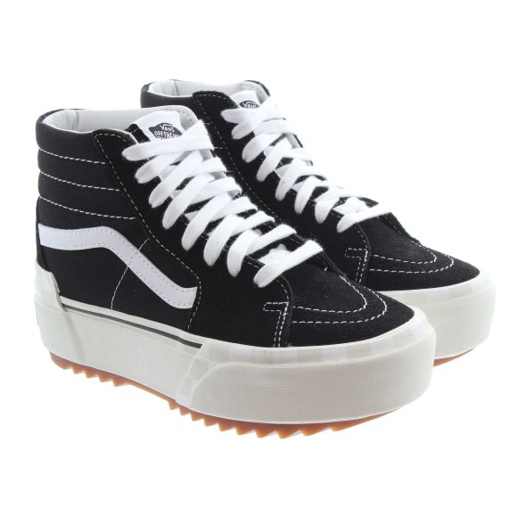 VANS Ladies Sk8-Hi Stacked Boots In Black