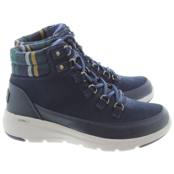 skechers navy boots