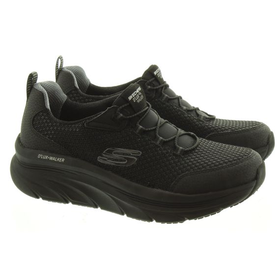 skechers trainers black womens