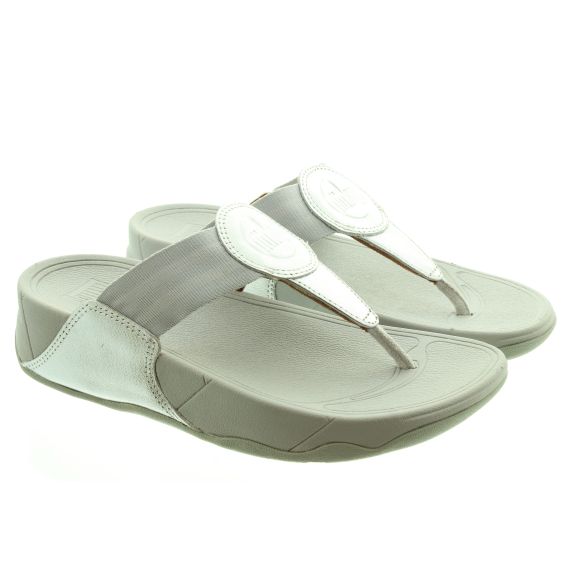 FITFLOP Ladies Walkstar Toe Post Sandals In Silver