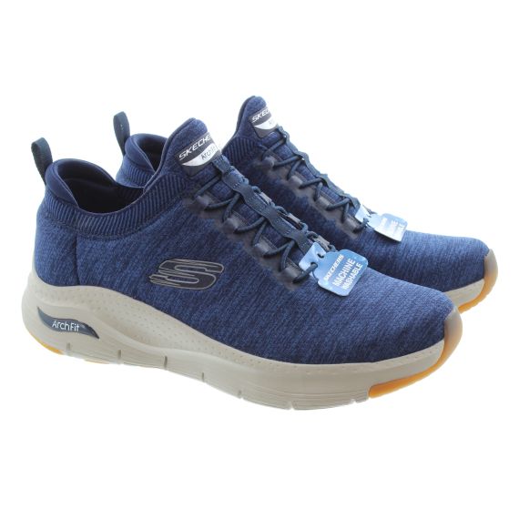 SKECHERS Mens 232301 Arch Fit Waveport Trainers In Navy