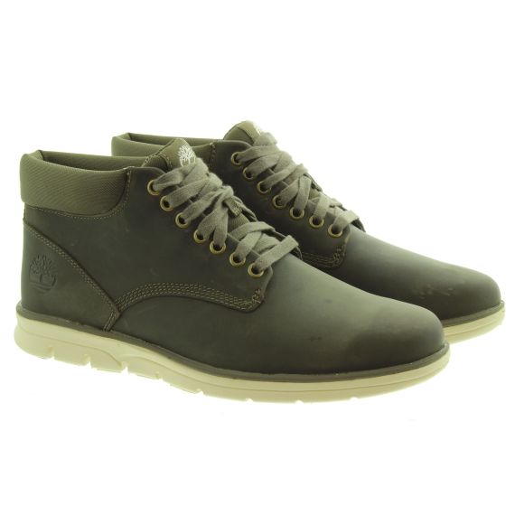 TIMBERLAND Mens Bradstreet Lace Boots In Olive