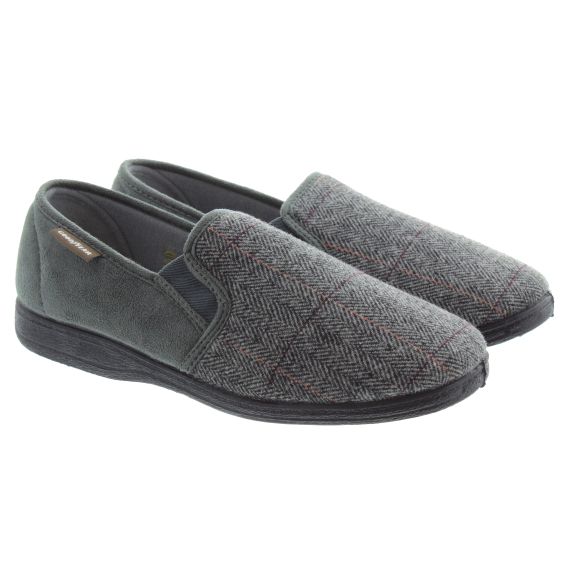 GOODYEAR Mens Harrison Slippers In Grey