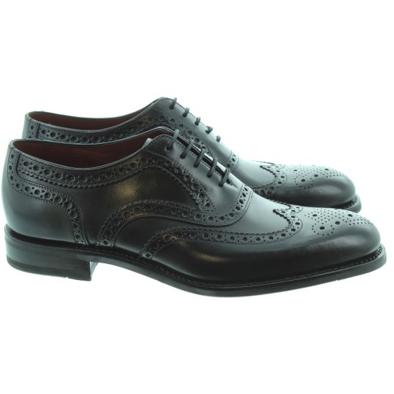 LOAKE Mens Kerridge Brogue Shoes In Black