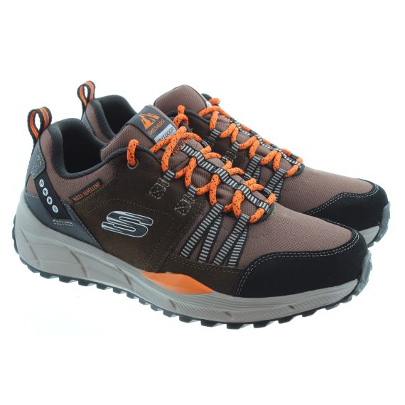 SKECHERS Mens Water Repellent Equalizer Trx Shoes In Brown Black