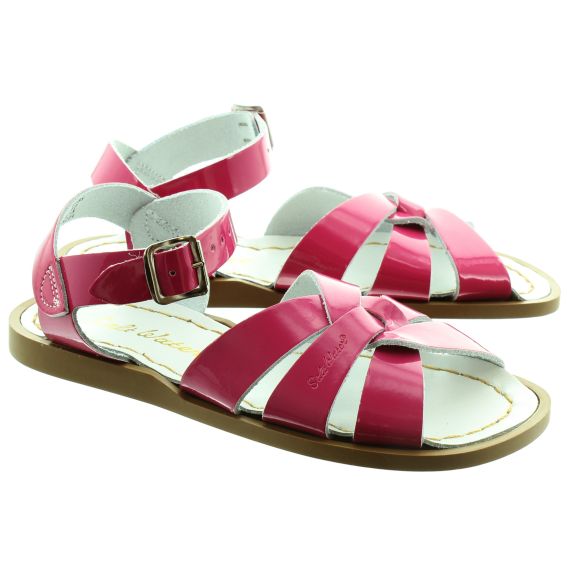 SALT WATER Kids Salt Water Sandals in Pink Patent