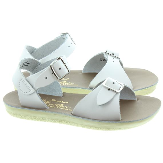 SALT WATER Kids Surfer Sandals In White