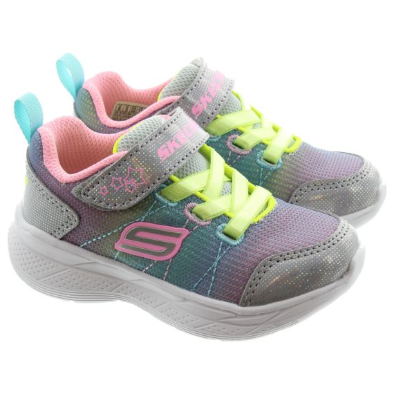 SKECHERS Kids 303518N Stars Away Trainers In Grey Multi