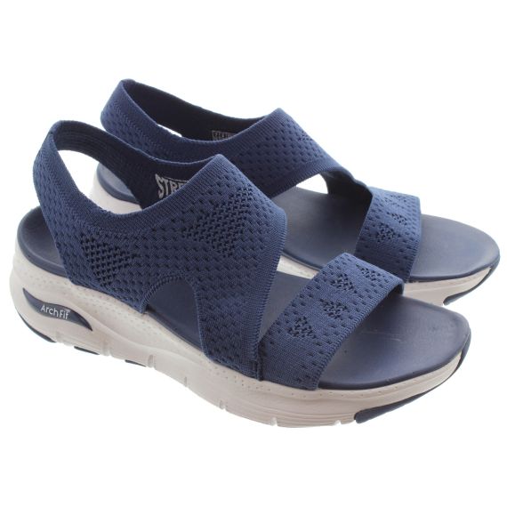 SKECHERS Ladies 119458 Arch Fit Sandals In Navy 