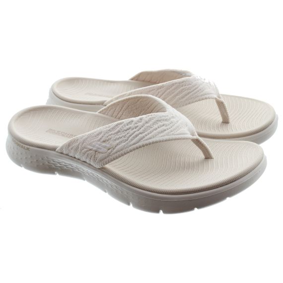 SKECHERS Ladies 141404 Splendo Toepost Sandals In Natural