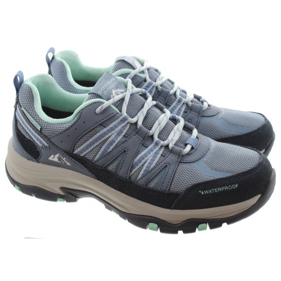 SKECHERS Ladies 180003 Trego Waterproof Shoes In Slate 