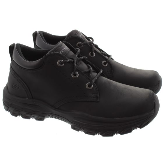 SKECHERS Mens 204921 Ramhurst Lace Ankle Boots In Black 
