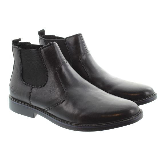 SKECHERS Mens 66406 Chelsea Boots in Black