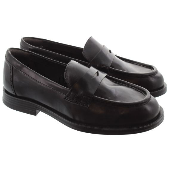 TAMARIS Ladies 24311 Flat Loafers In Black 
