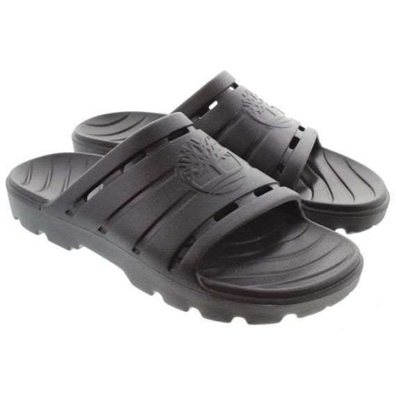 TIMBERLAND Mens Get Outslide Sliders In Black 