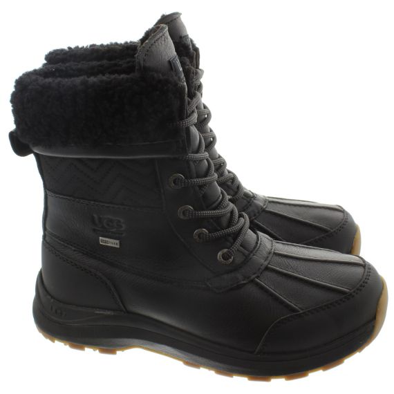 UGG Ladies Adirondack 3 Nylon Boots In Black 