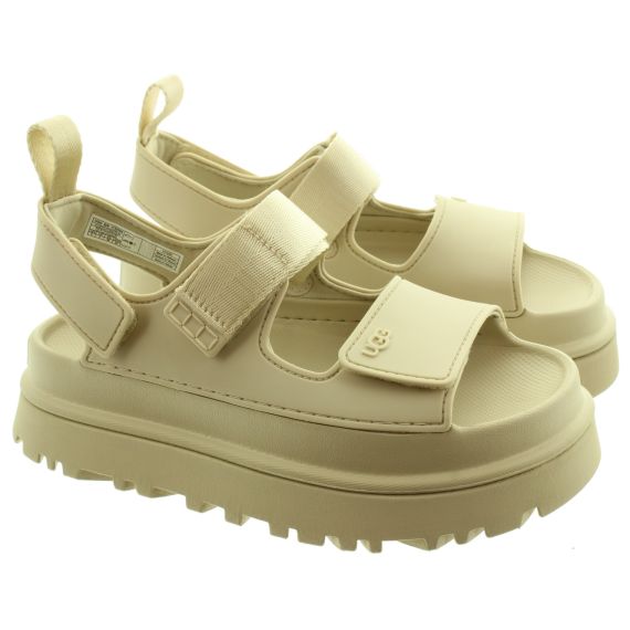 UGG Ladies Goldenglow Sandals In Sea Salt 