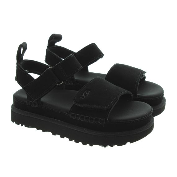 UGG Ladies Goldenstar Sandals In Black