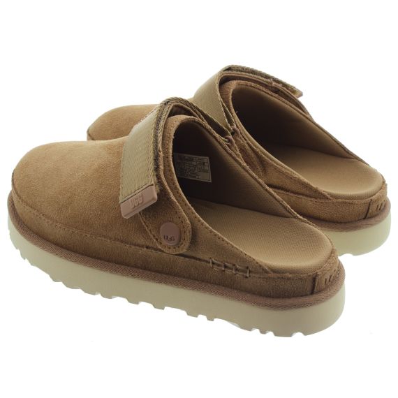 UGG Ladies Goldenstar Clogs In Chesnut