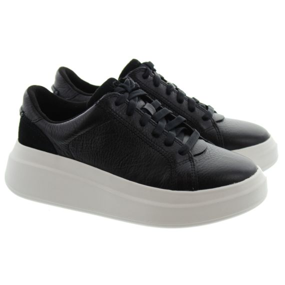 UGG Ladies Scape Lace Trainer In Black 