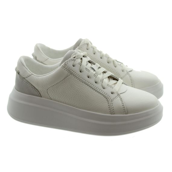UGG Ladies Scape Lace Trainer In White 