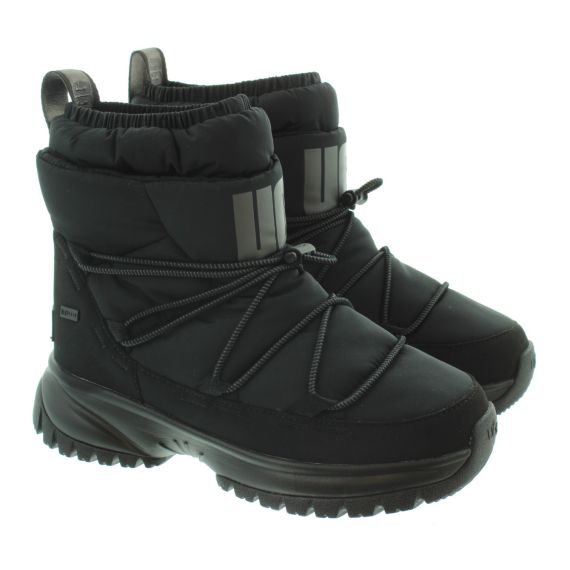 UGG Ladies Yose Puffer Mid Boots In Black