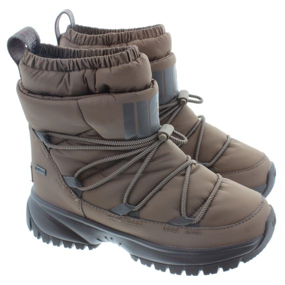 UGG Ladies Yose Puffer Mid Boots In Brown