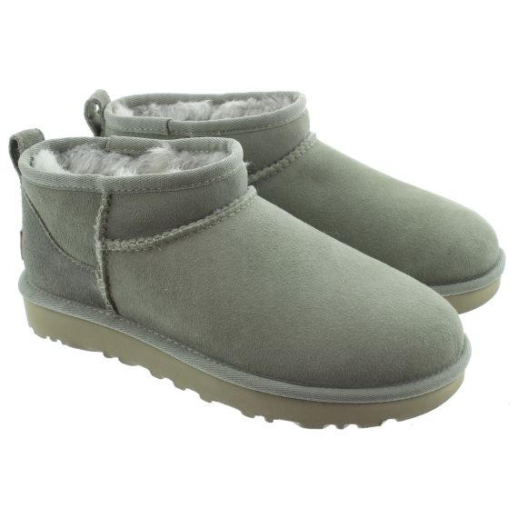 UGG Ladies Classic Ultra Mini Boots In Clover 