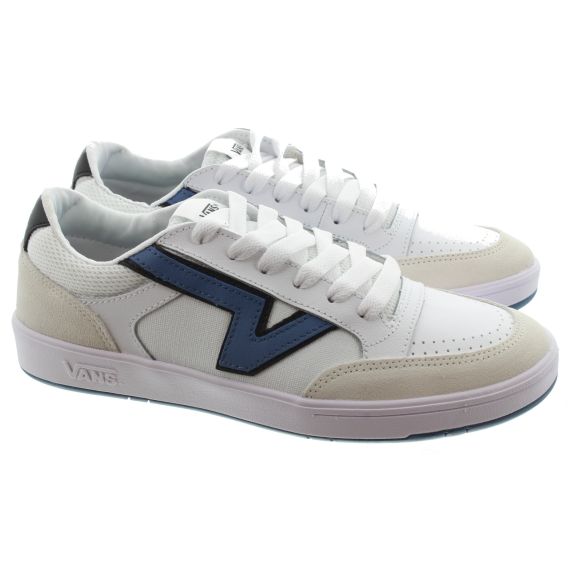 VANS Mens Lowland ComfyCush Trainers In White/ Blue 